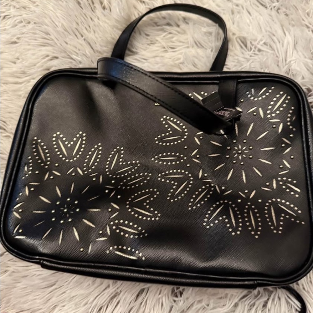 Victoria's Secret Black Floral Tote